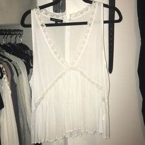 Kendall & Kylie white blouse